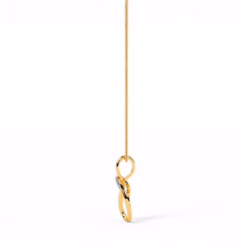 Diamond Pendants 18 Karat Rose Gold Twirlex Diamond Pendant