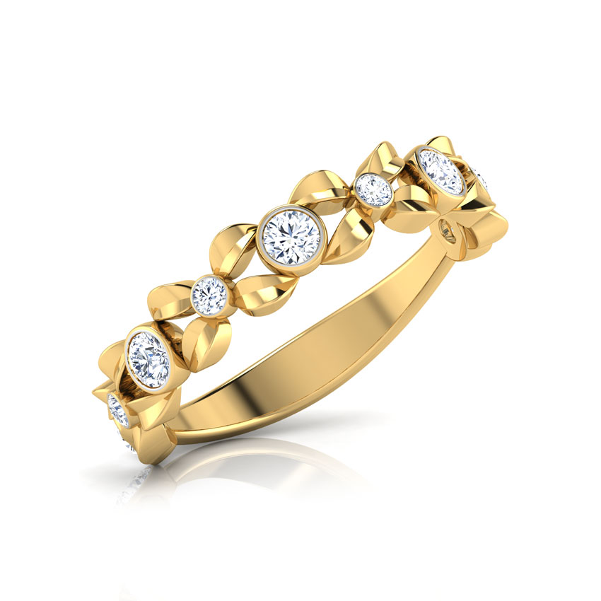Diamond Rings 18 Karat Yellow Gold Forever Diamond Ring