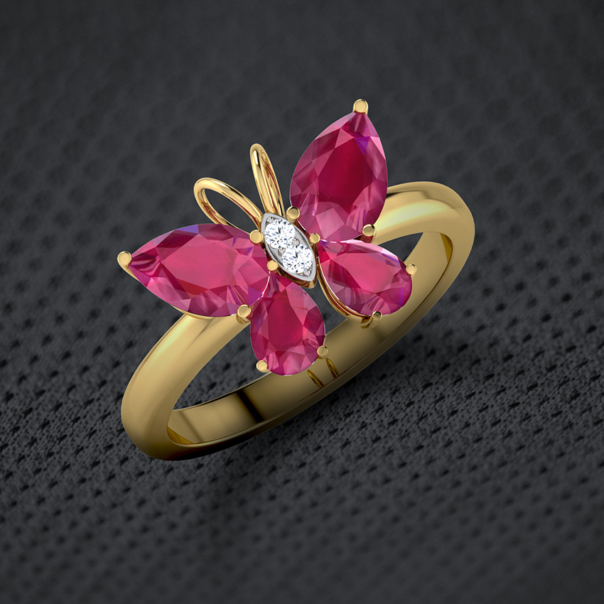 Butterfly Ruby Diamond Ring Butterfly Ruby Diamond Ring