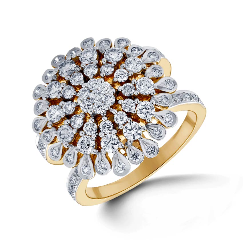 Chunky Floral Ring