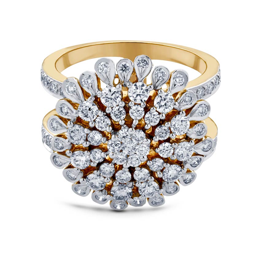 Chunky Floral Ring