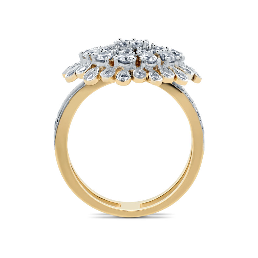Chunky Floral Ring