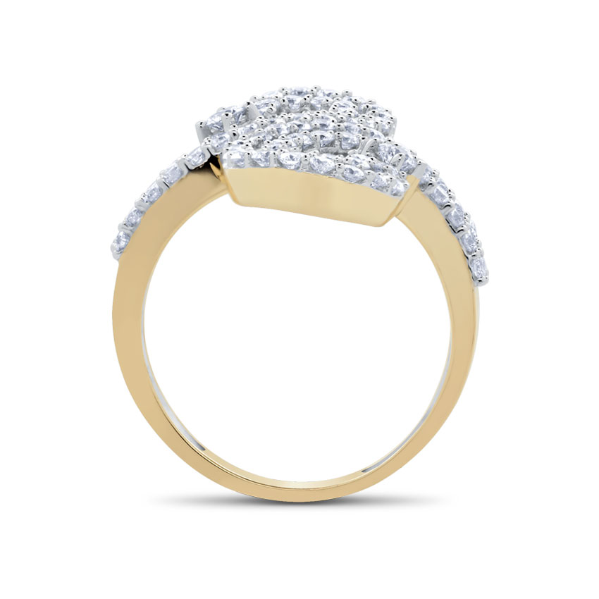 Jubilance Double-Swirl Ring