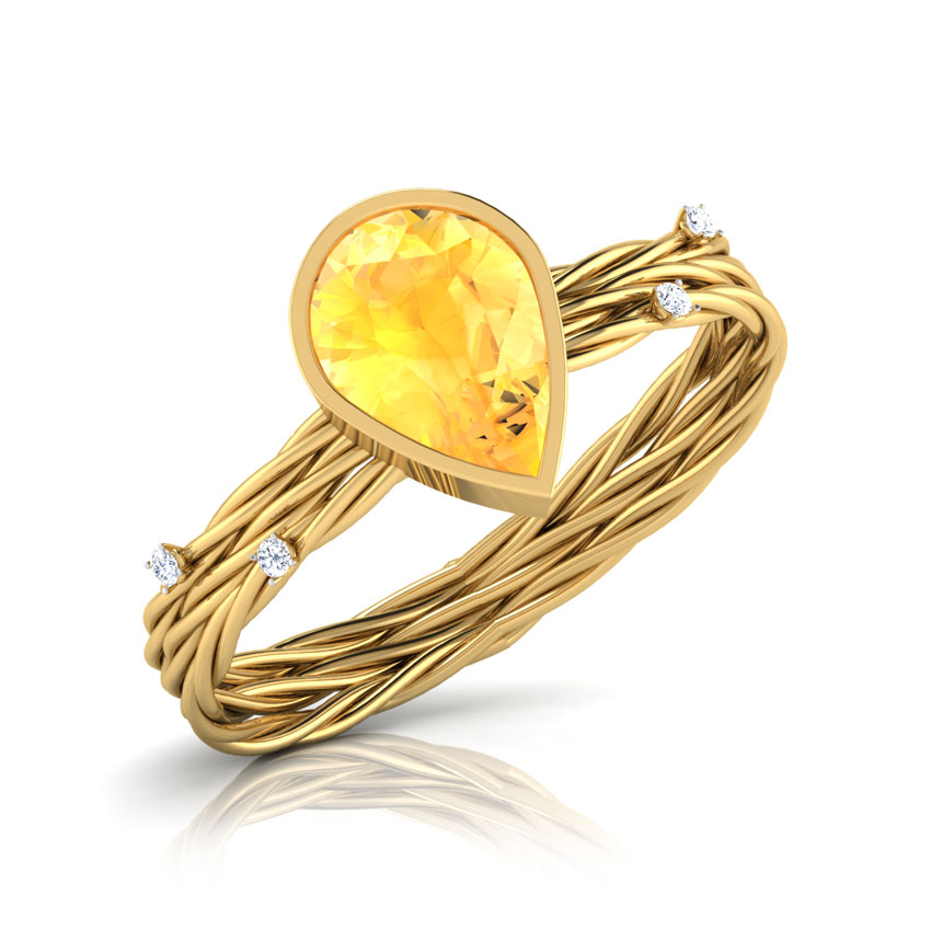 Wicker Style Sapphire Ring