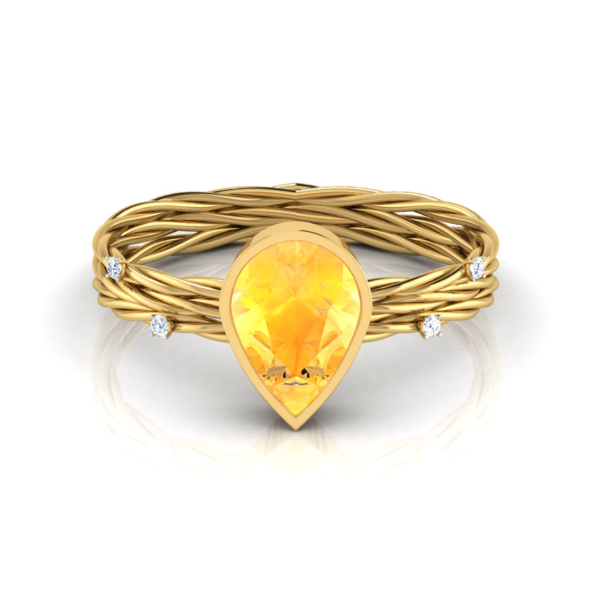 Wicker Style Sapphire Ring