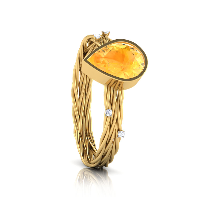 Wicker Style Sapphire Ring
