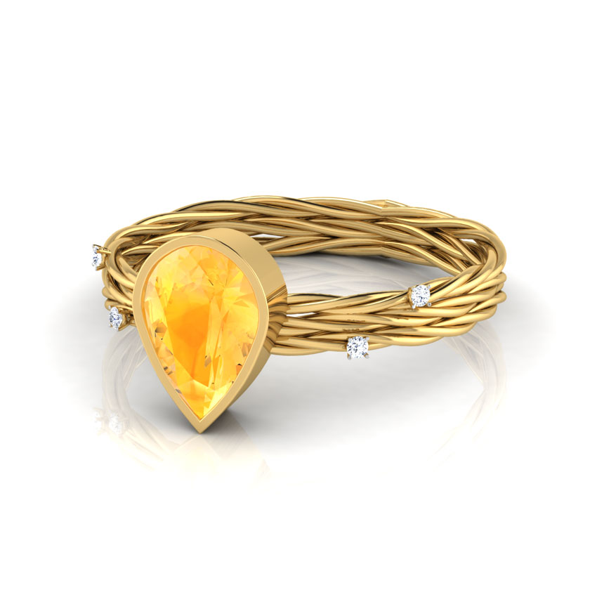 Wicker Style Sapphire Ring