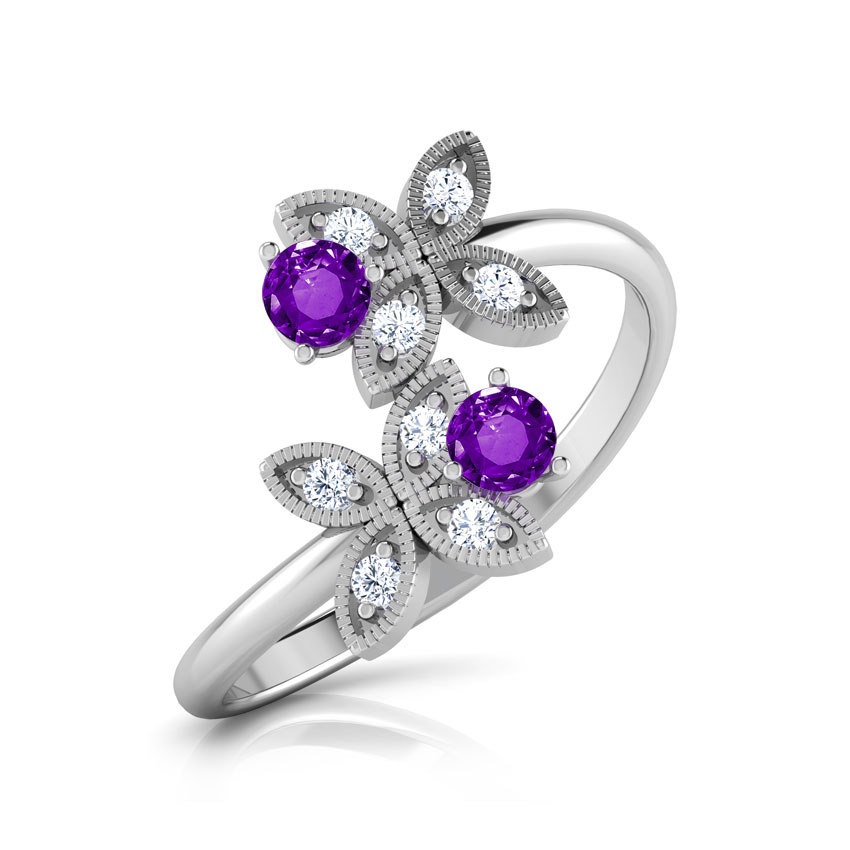 You & I Amethyst Gold Ring