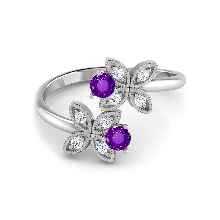 You & I Amethyst Gold Ring