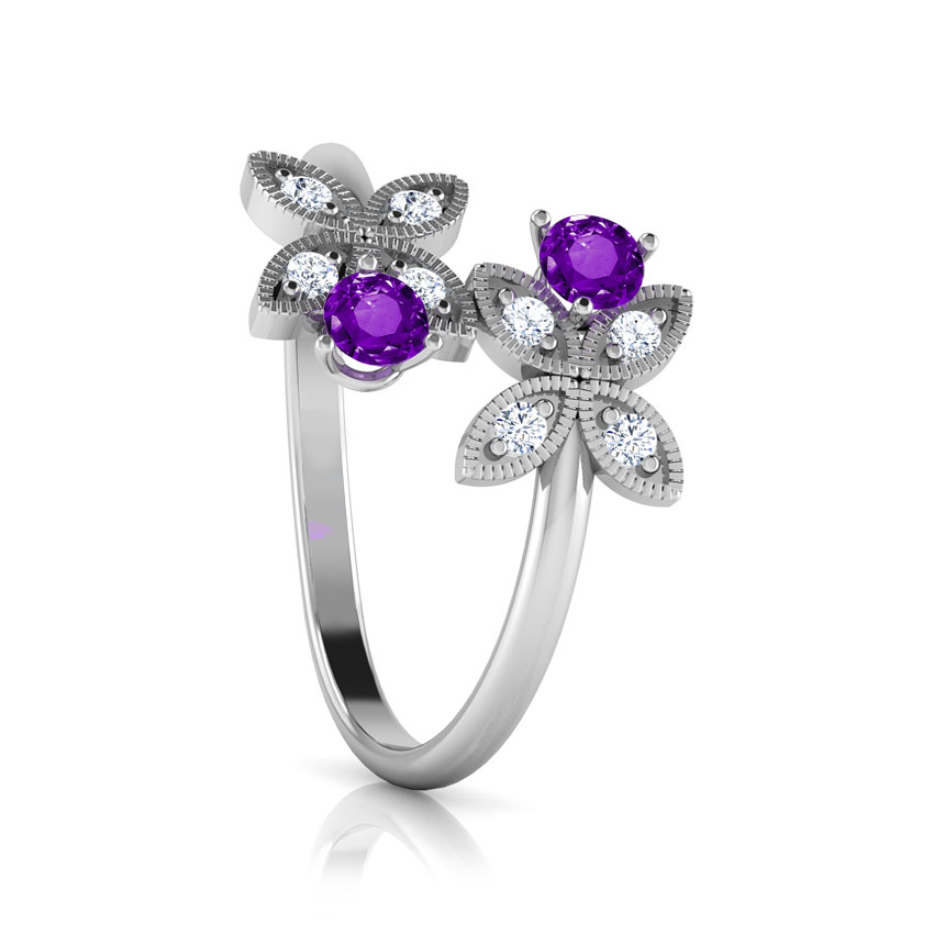 You & I Amethyst Gold Ring