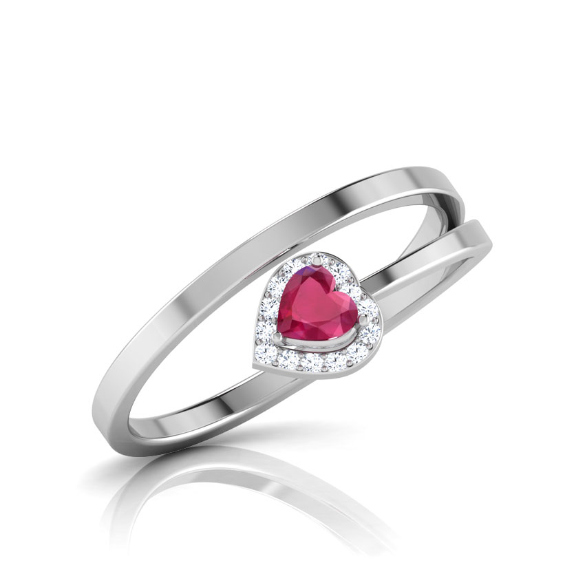 Encrusted Ruby Ring