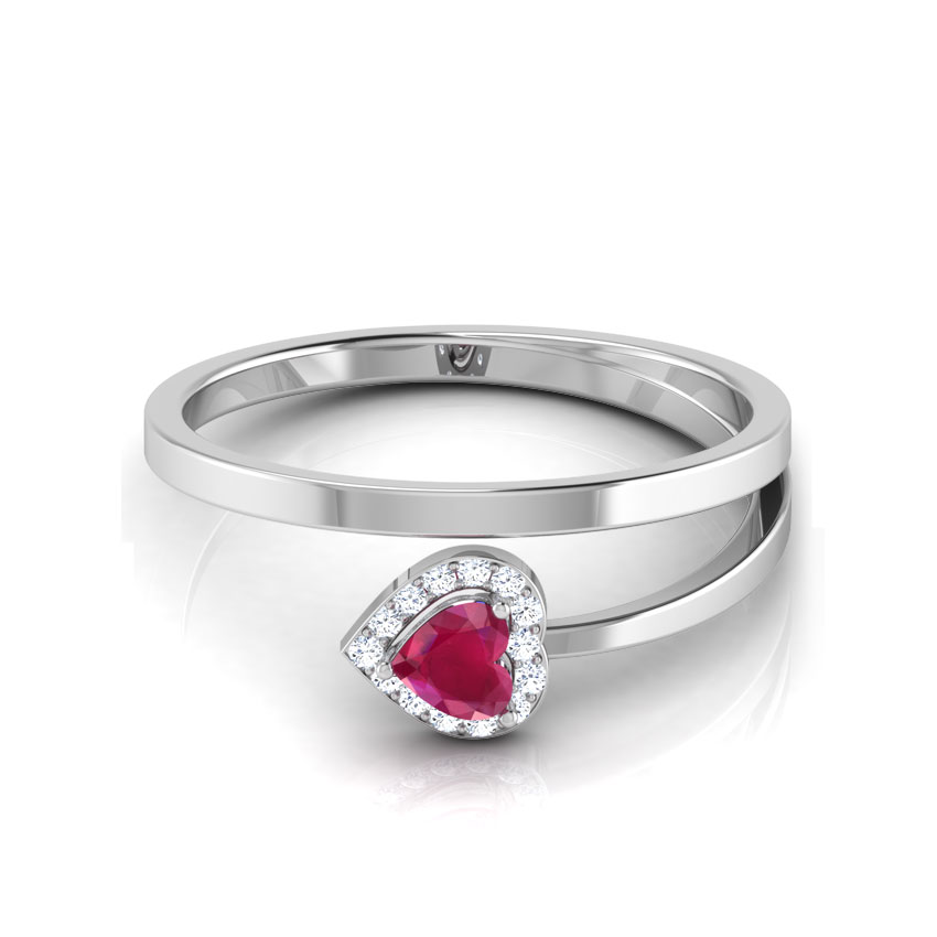 Encrusted Ruby Ring