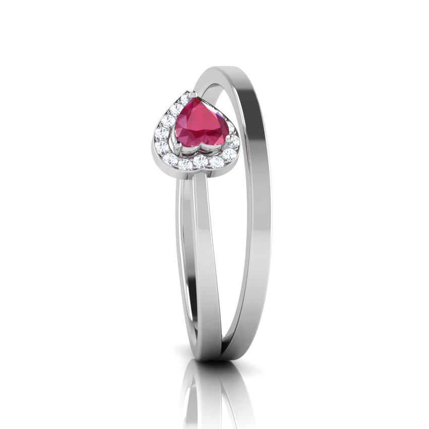Encrusted Ruby Ring