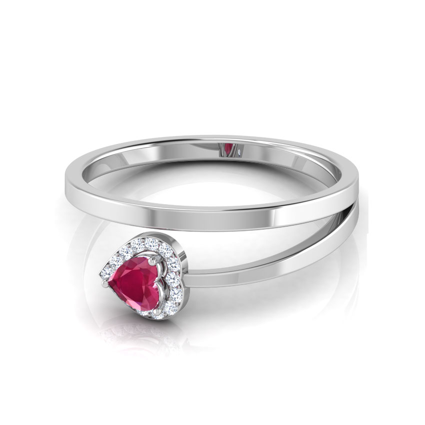 Encrusted Ruby Ring