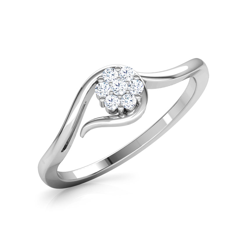Embraced Flower Diamond Ring
