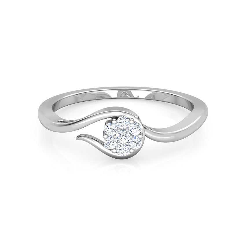 Embraced Flower Diamond Ring