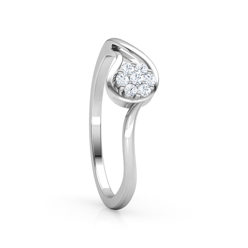 Embraced Flower Diamond Ring