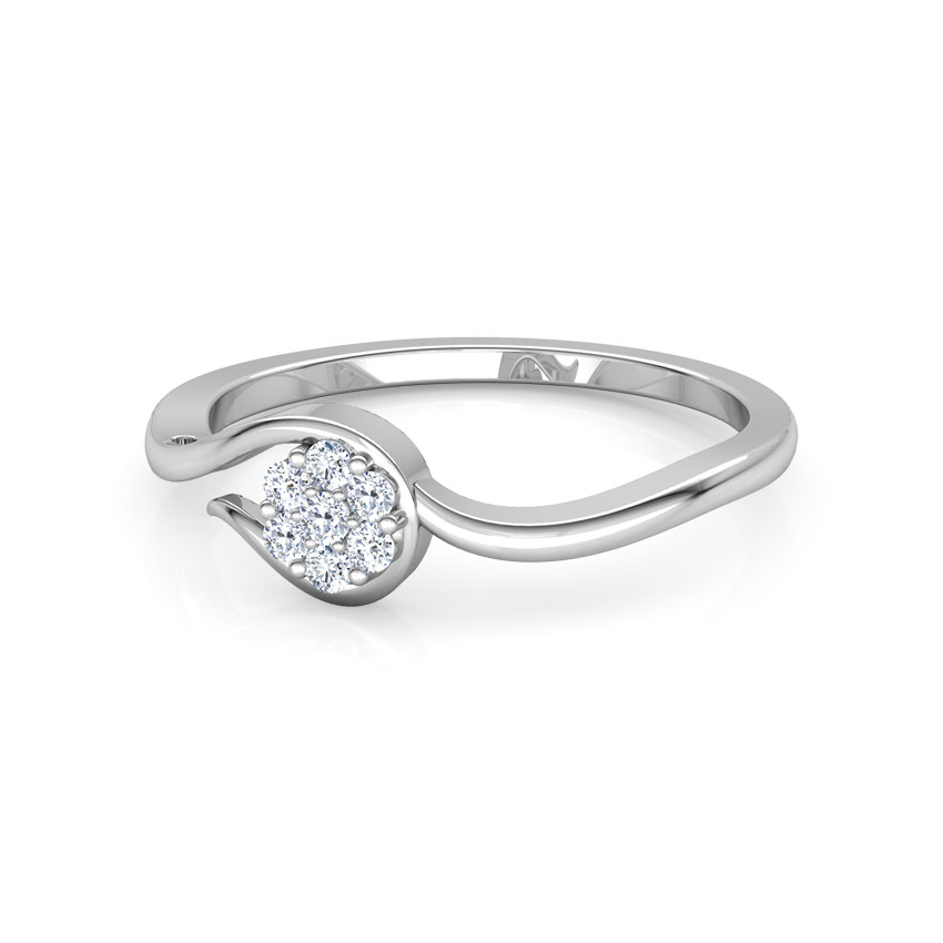 Embraced Flower Diamond Ring
