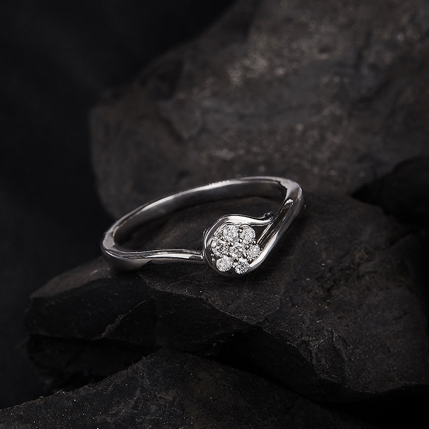 Embraced Flower Diamond Ring