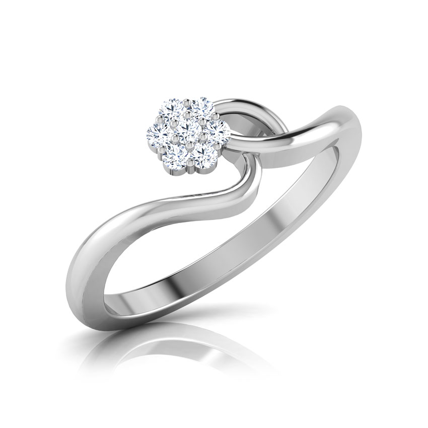 Meandering Blossom Diamond Ring