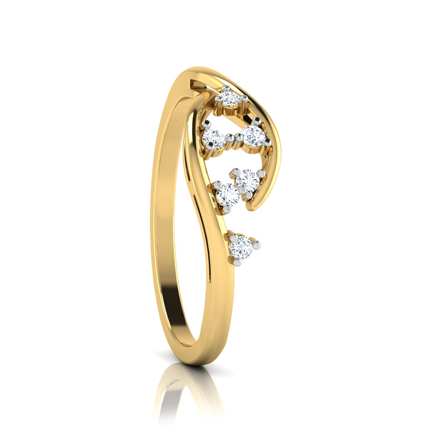 Golden Ribbon Ring