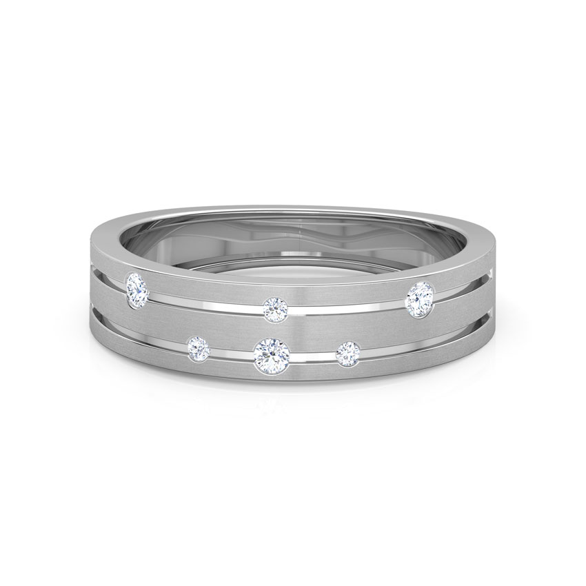 Spiral Constellation Diamond Band