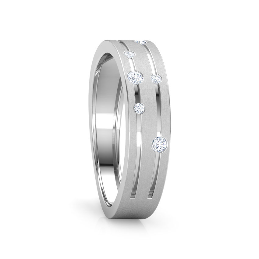 Spiral Constellation Diamond Band
