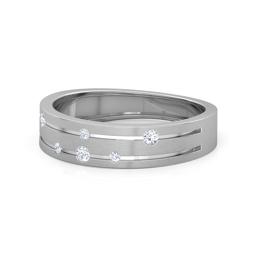 Spiral Constellation Diamond Band