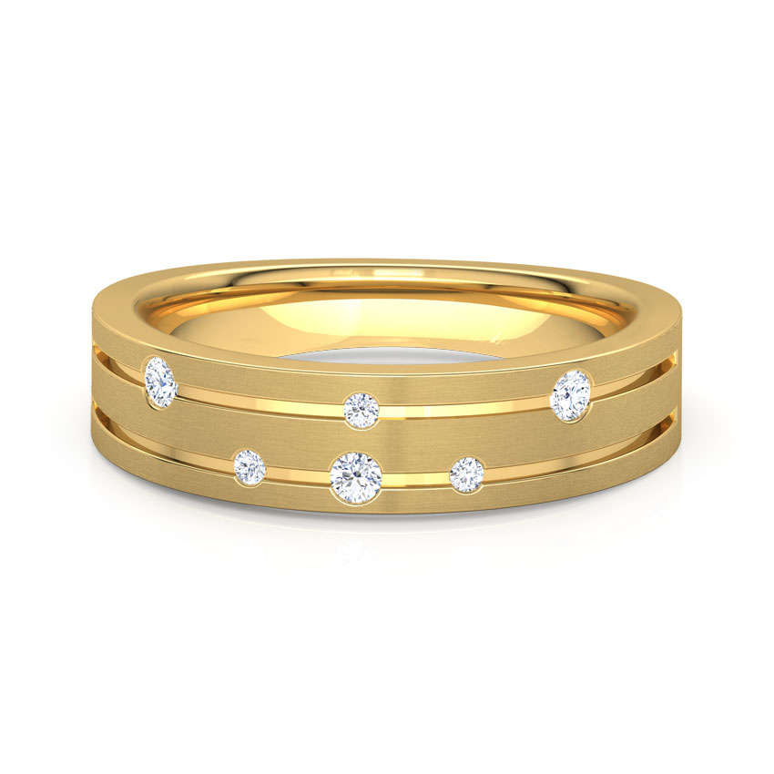 Spiral Constellation Diamond Band