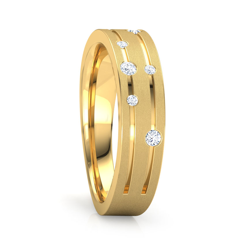 Spiral Constellation Diamond Band