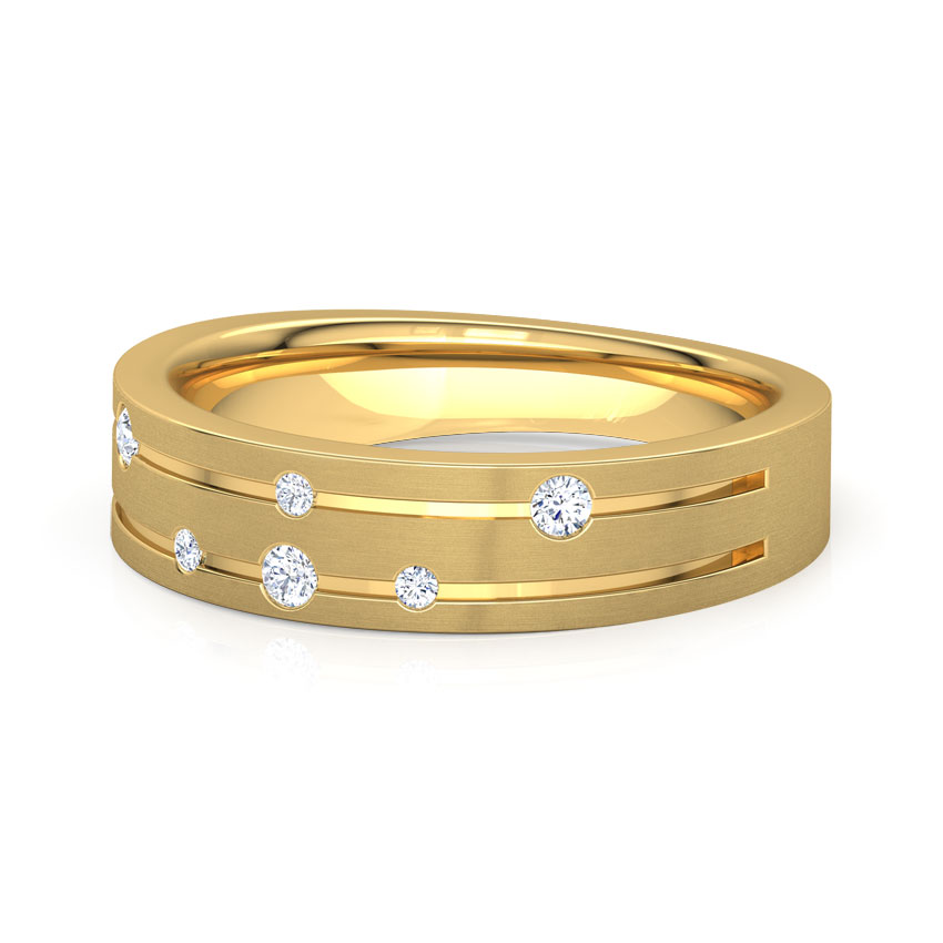 Spiral Constellation Diamond Band