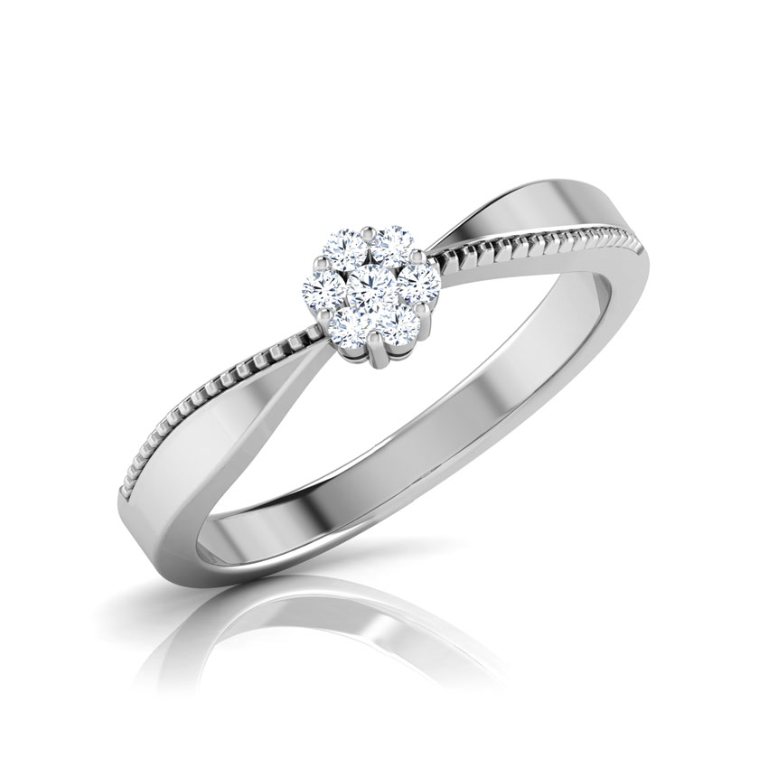 Ribbon Tie Diamond Ring