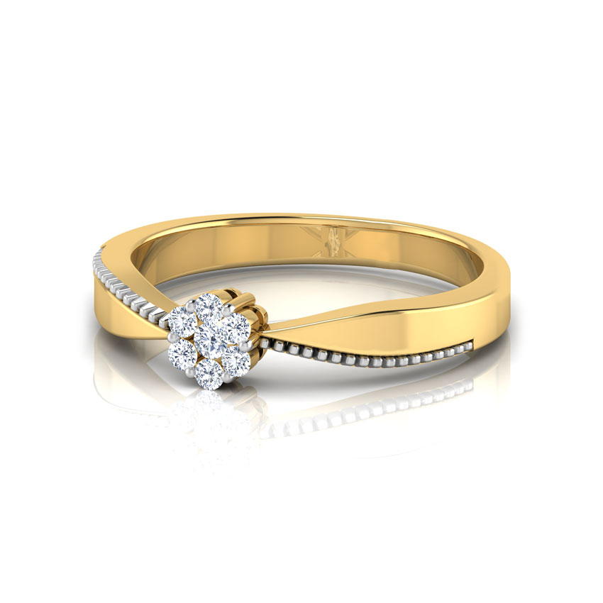 Ribbon Tie Diamond Ring