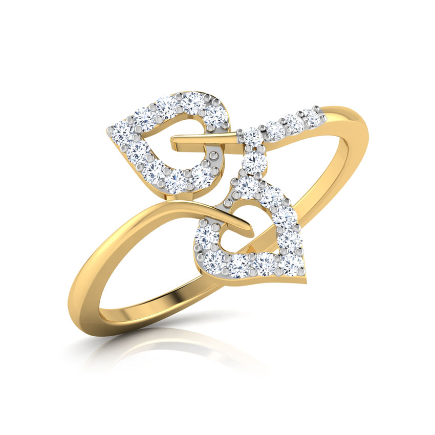 Twin Leaf Ring