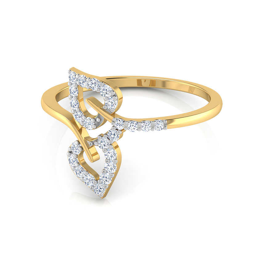Twin Leaf Ring Twin Leaf Ring