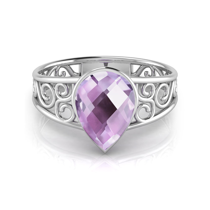 Poire Amethyst Ring