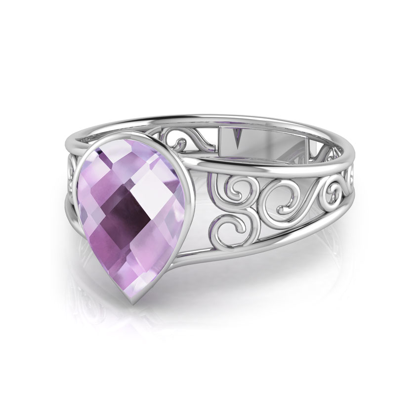 Poire Amethyst Ring