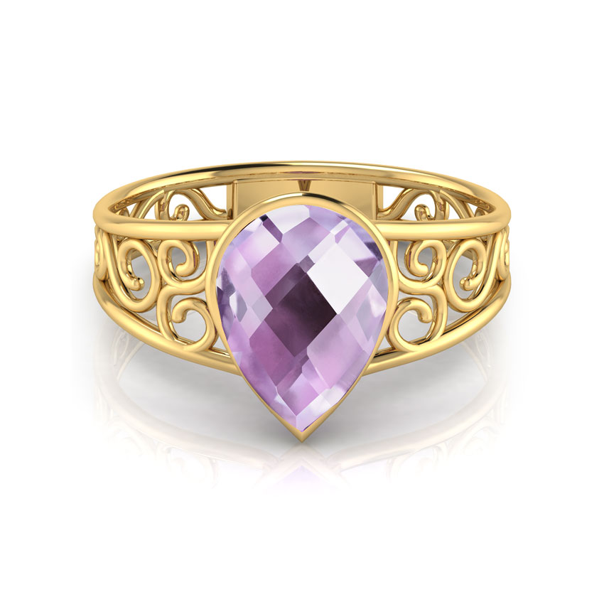 Poire Amethyst Ring
