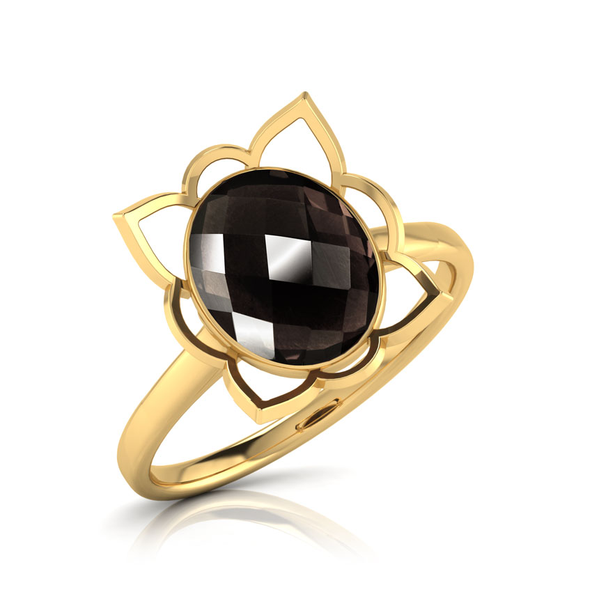 Floral Quartz Ring 