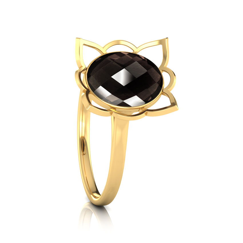 Floral Quartz Ring 