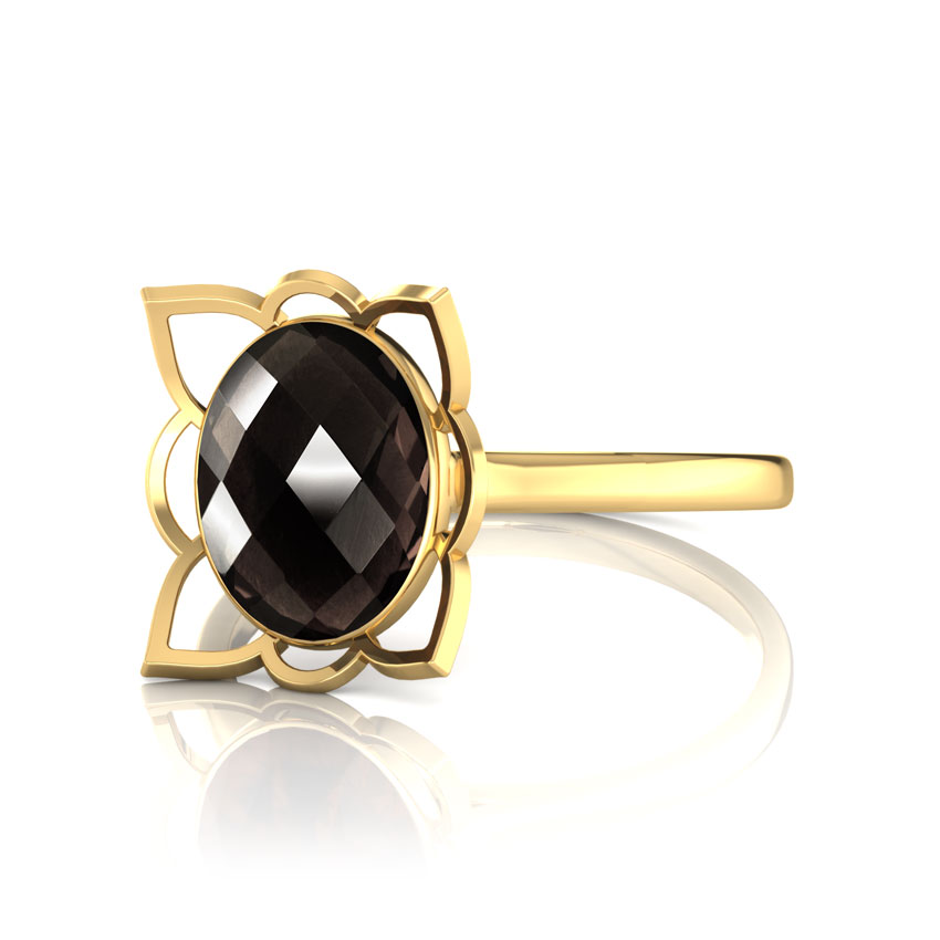 Floral Quartz Ring 