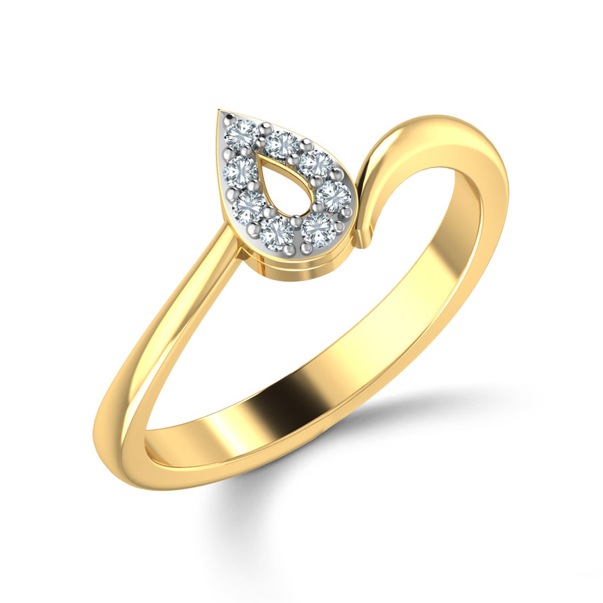Diamond Pear Ring