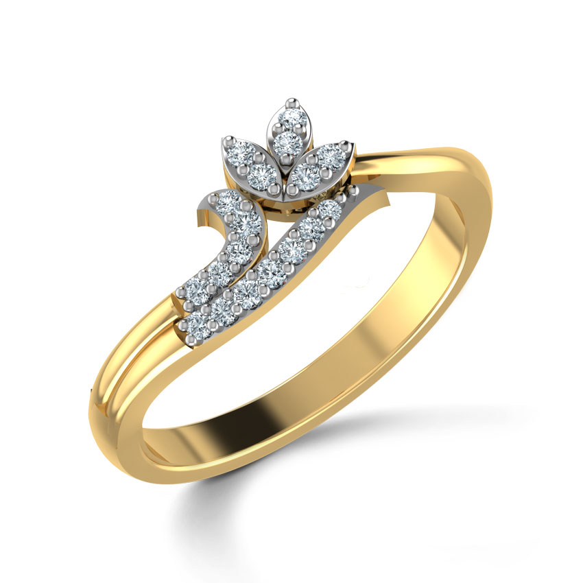 Diamond Rings 18 Karat Yellow Gold Bijou Diamond Ring