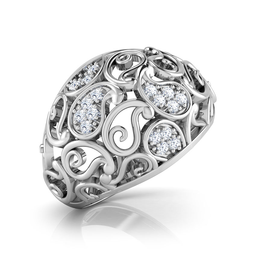 Laleh Paisley Diamond Ring Laleh Paisley Diamond Ring