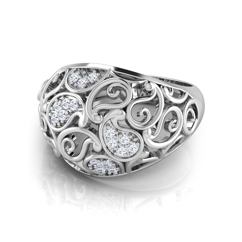 Laleh Paisley Diamond Ring Laleh Paisley Diamond Ring