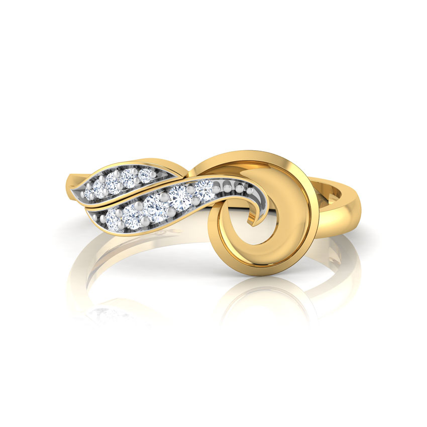 Diamond Leaf Ring Diamond Leaf Ring