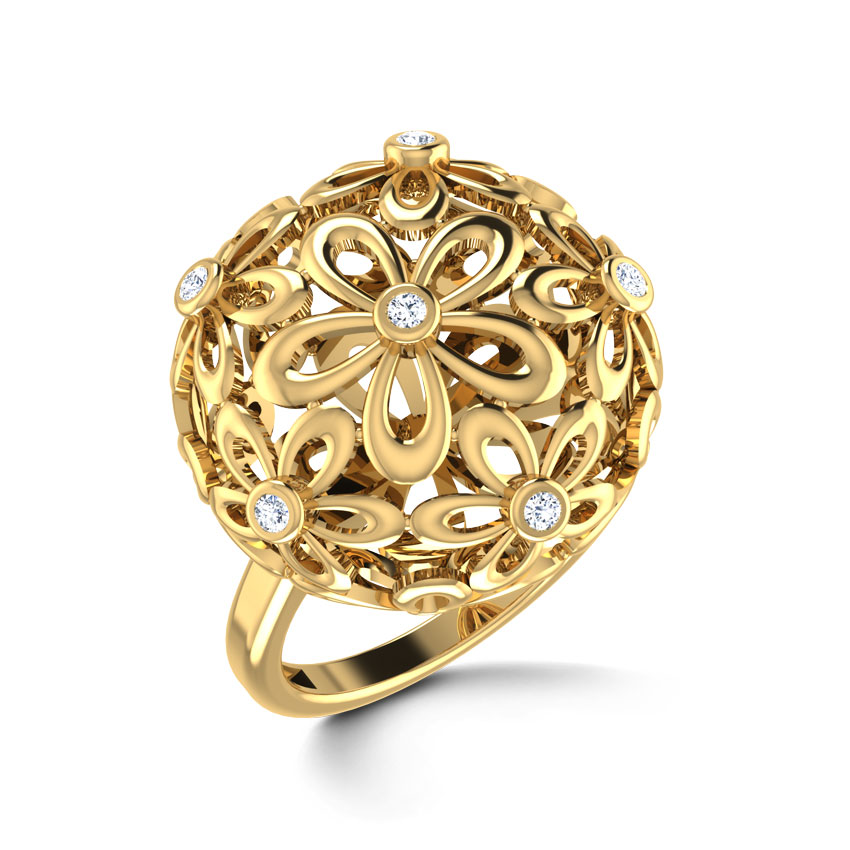Floral Orb Ring