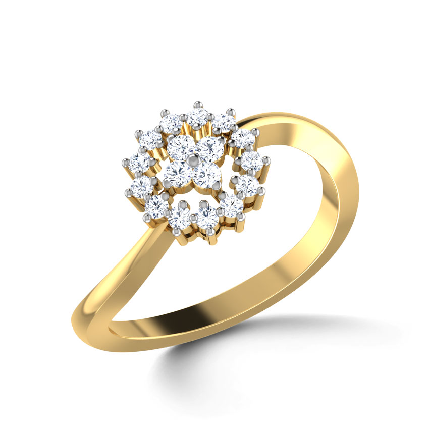 Diamond Rings 18 Karat Yellow Gold Bryony Diamond Ring