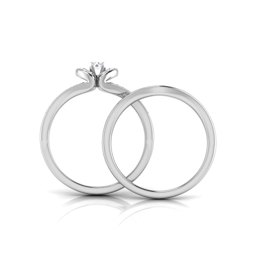 Azure Bridal Ring Set