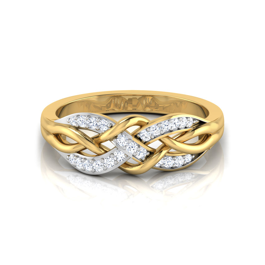 Braided Bow Diamond Ring Braided Bow Diamond Ring